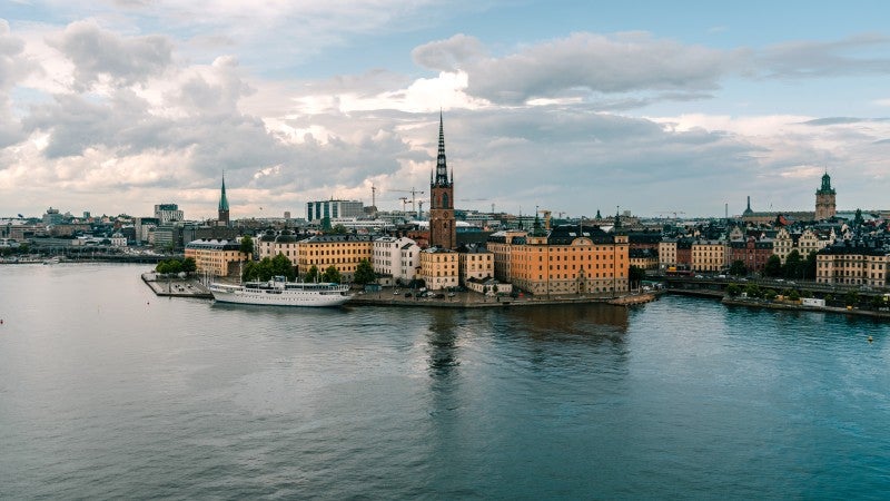 Stadsvy över Stockholm