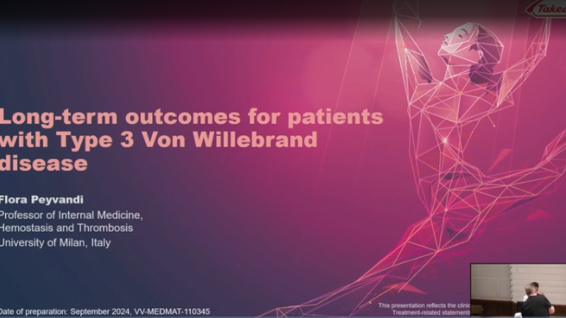 Long-term outcomes for patients with Type 3 von Willebrand disease, NordCoag 2024
