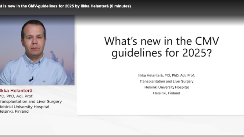 CMV guidlines 2025 Ilkka Helanterä